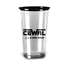 Copo de 700 ML - Borda Colorida Copo de 700 ML - Borda Colorida